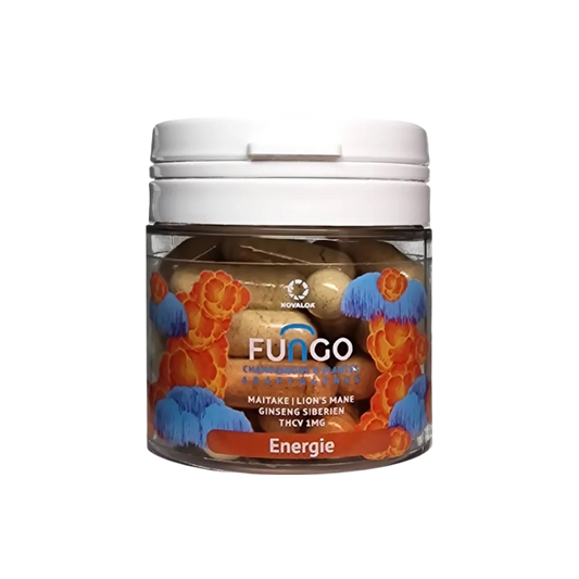 THCV &amp; mushroom energy capsule FUNGO, NOVALOA