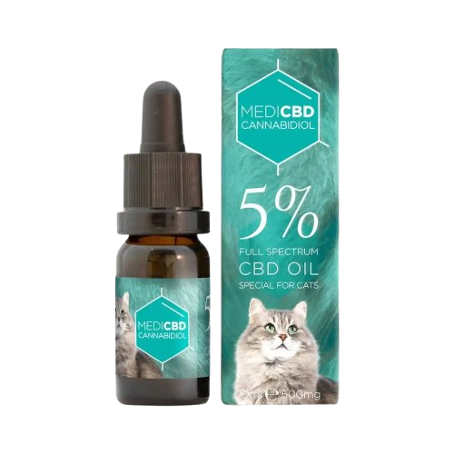 Huile CBD 5% full spectrum chat MEDICBD