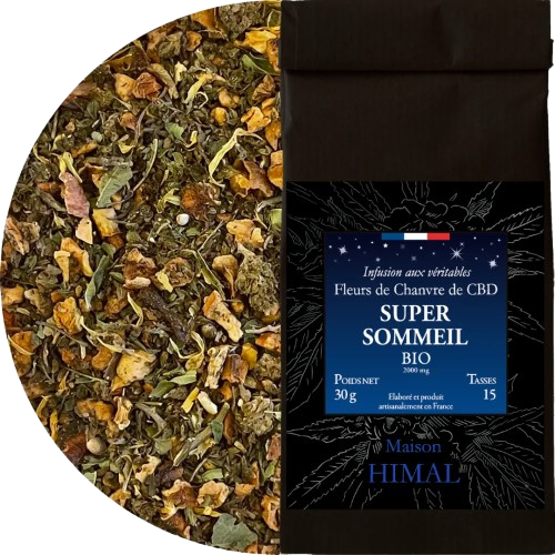 Organic CBD herbal tea super sleep - in bulk MAISON HIMAL